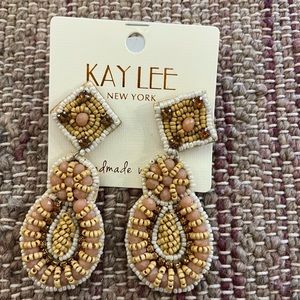 KAY LEE beaded earrings new